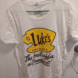 2x Gilmore Girls Luke's coffee graphic T